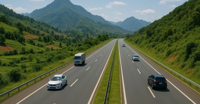 Cao tốc Mộc Châu - TP Sơn La được đề xuất đầu tư với quy mô 4 làn xe đầy đủ - minh họa: ChatGPT (Ảnh Tin 360.TV)